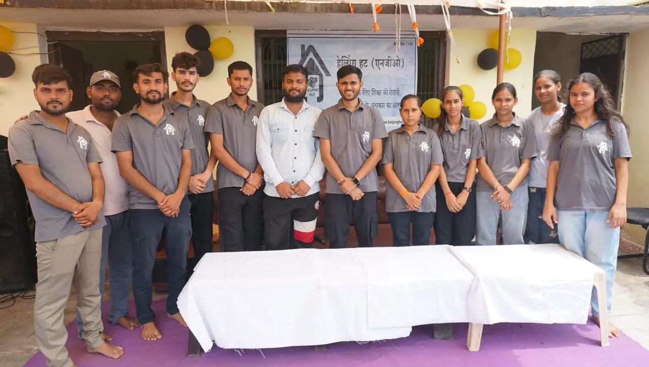Team GyanKutir at the library's opening, July 2026.